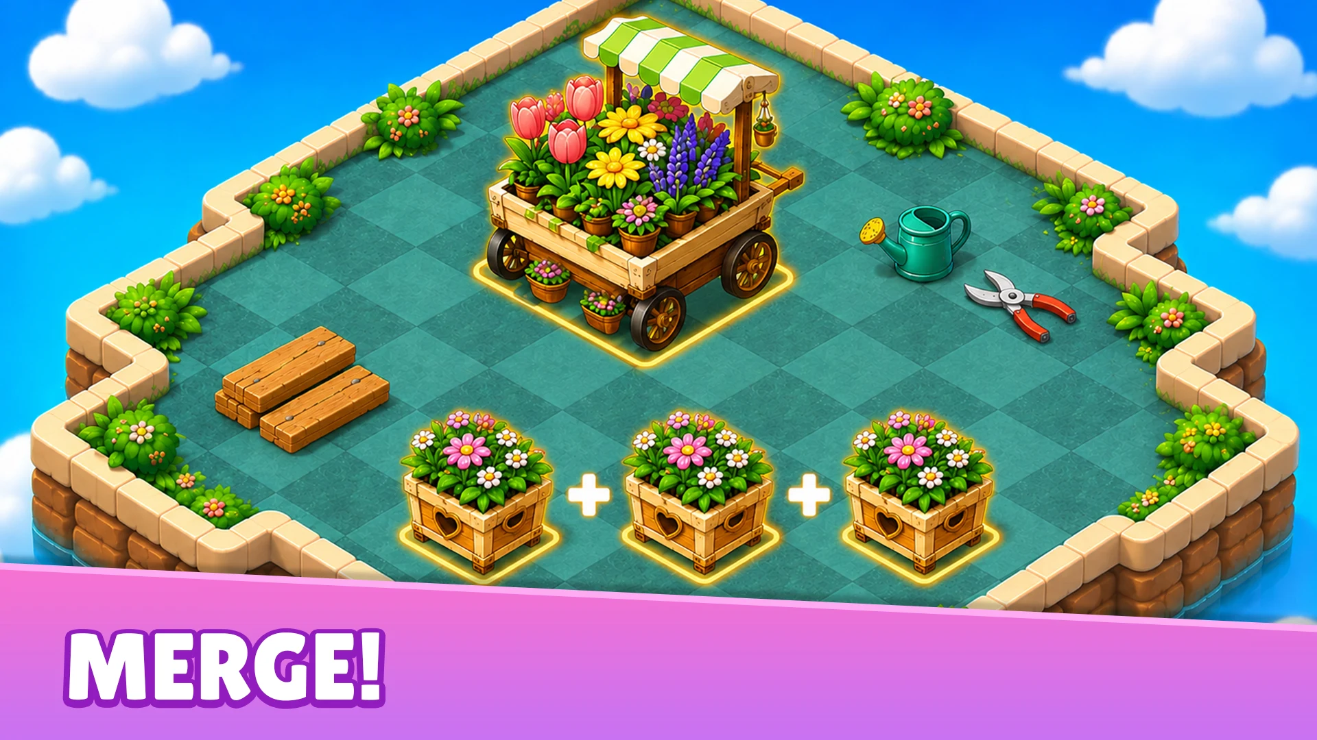 Merge 3 Garden - Match 3 Games screenshot