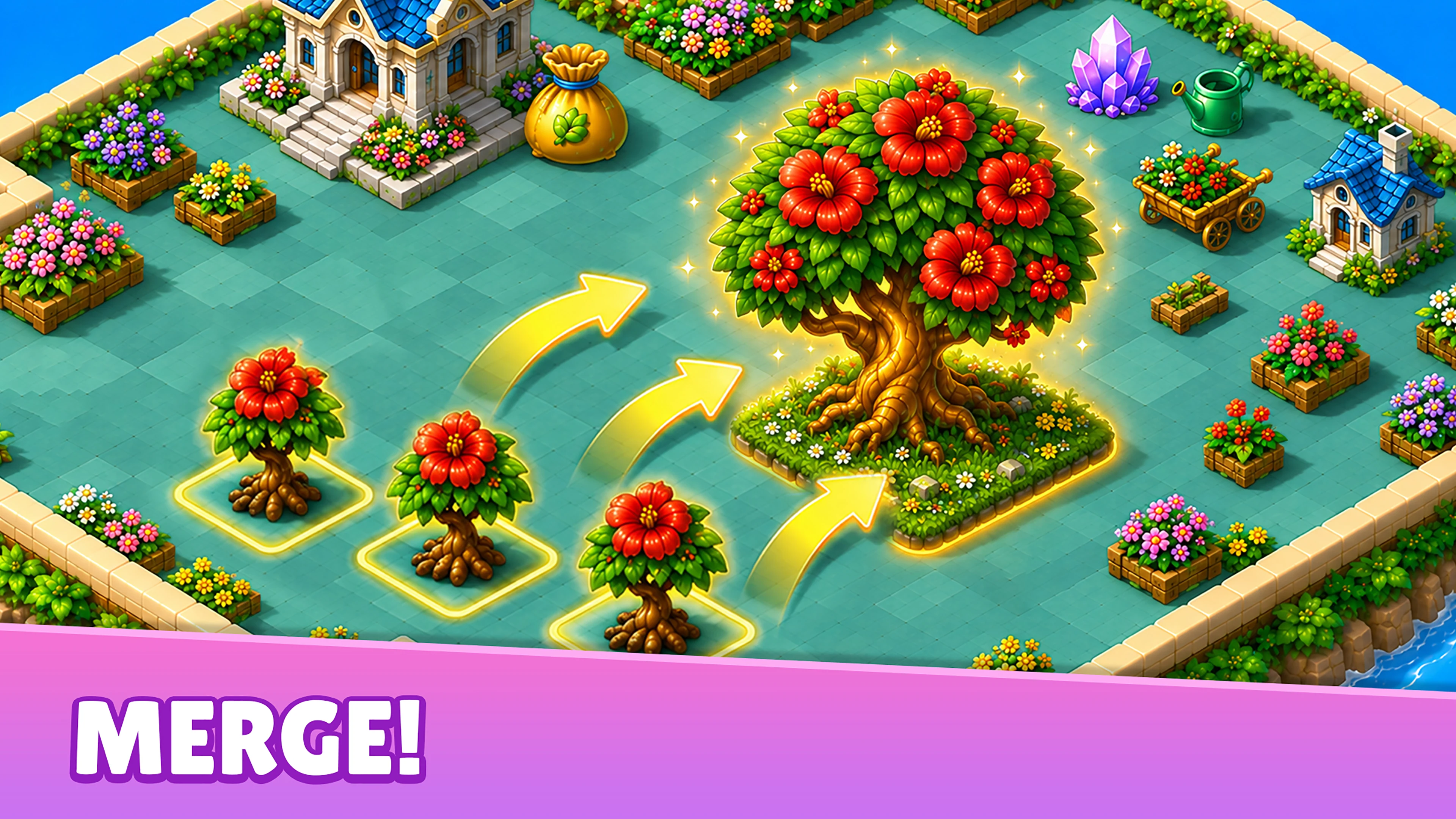 Merge 3 Garden - Match 3 Games screenshot
